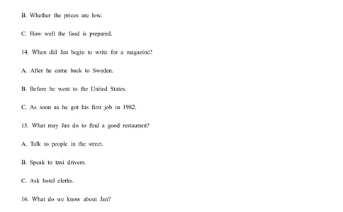 2013年高考英语试卷（辽宁）（空白卷）_英语历年高考真题_新&middot;Word版2008-2025&middot;高考英语真题_英语（按年份分类）2008-2025_2013&middot;高考英语真题