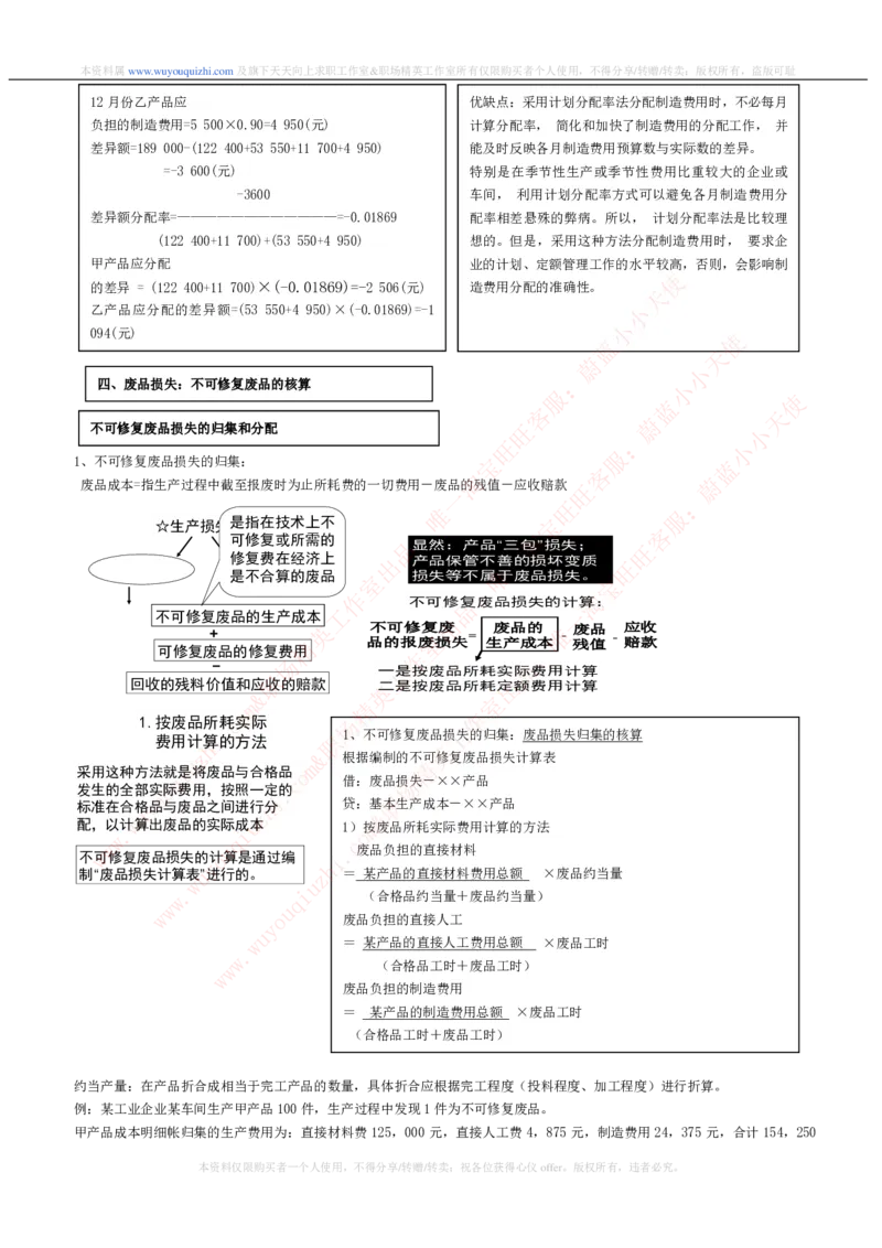 财务会计类之成本会计知识点讲义整理_2025春招题库汇总_十大行测题库_2023年十大热门题库更新中_03、赛码汇总_2024腾讯7月更新_赠送历年腾讯笔试