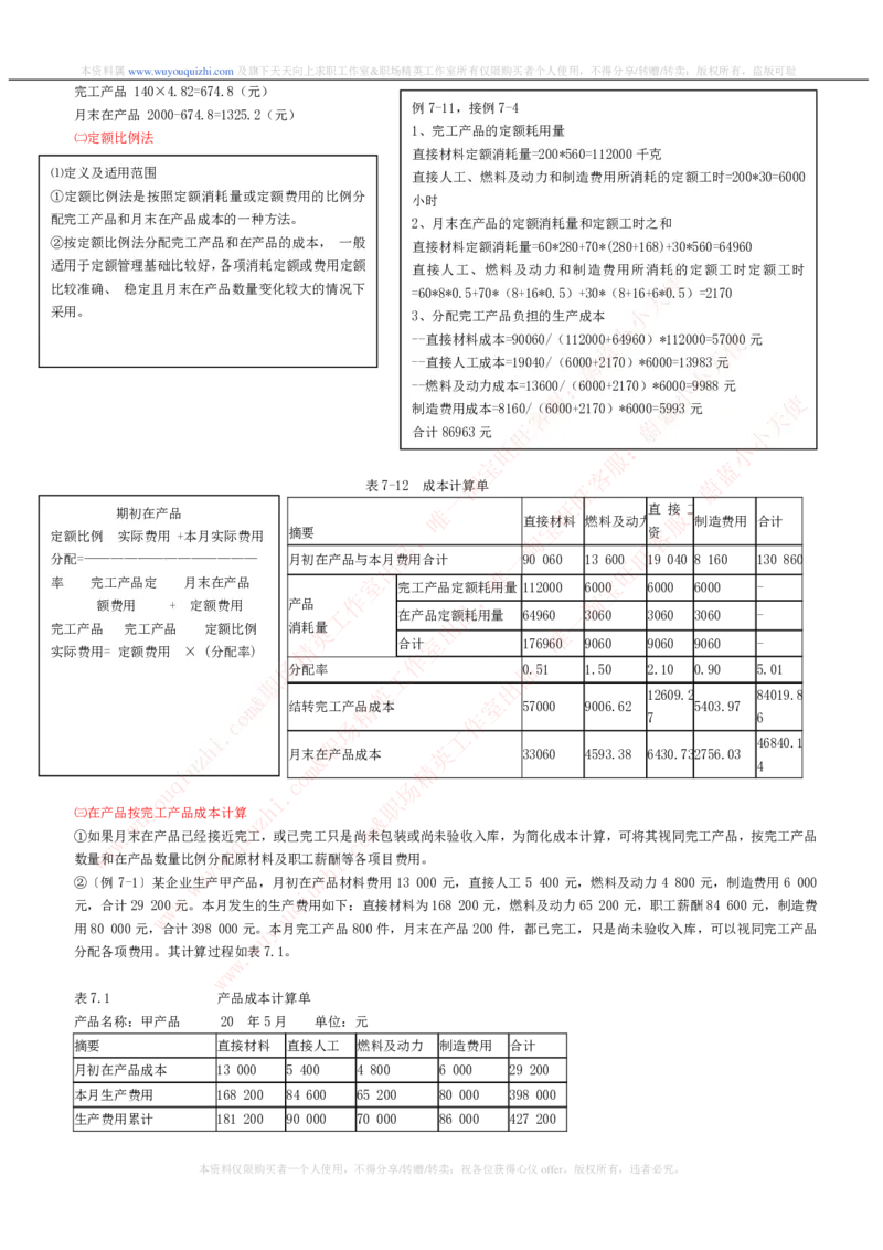财务会计类之成本会计知识点讲义整理_2025春招题库汇总_十大行测题库_2023年十大热门题库更新中_03、赛码汇总_2024腾讯7月更新_赠送历年腾讯笔试