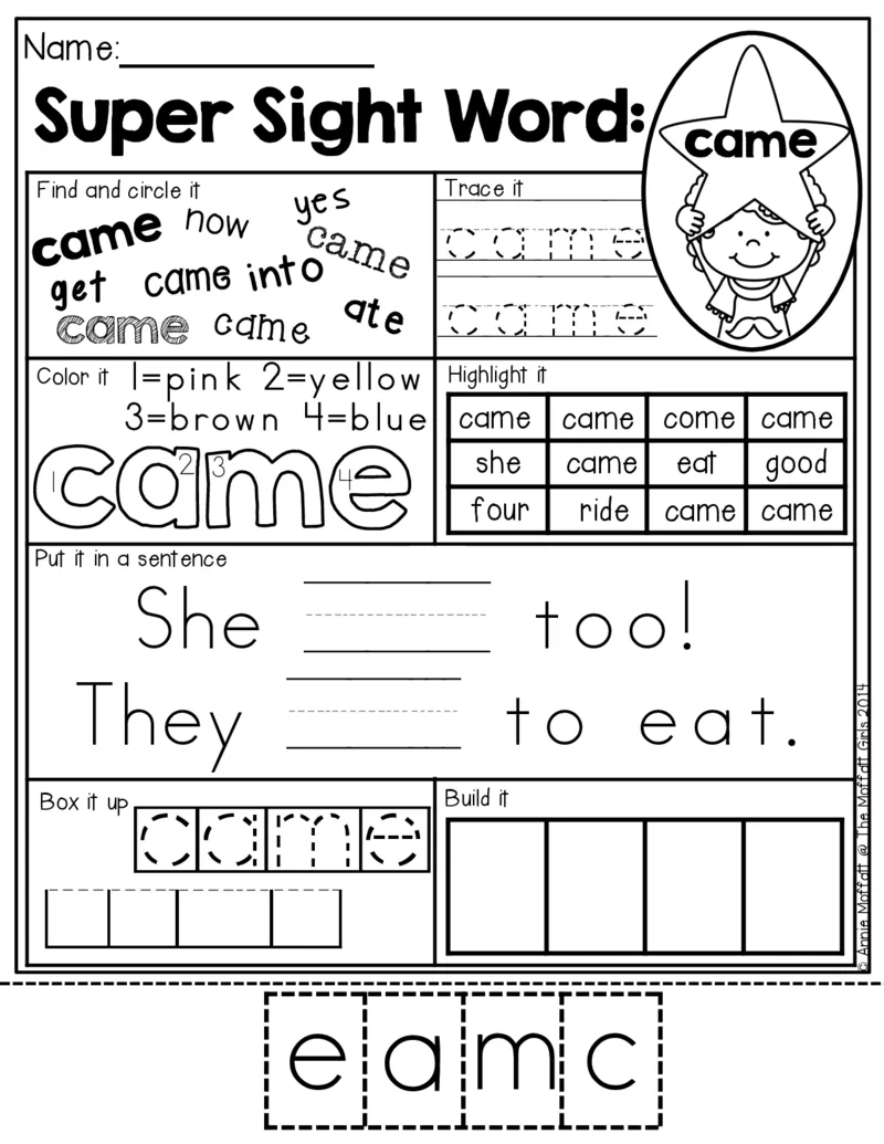 2自然拼读SightWords(启蒙阅读高频词）_幼小衔接全套_幼小衔接资料大全_幼小衔接资料1️⃣_017高频词翻翻卡500页_五个级别高频词SightWords练习纸​