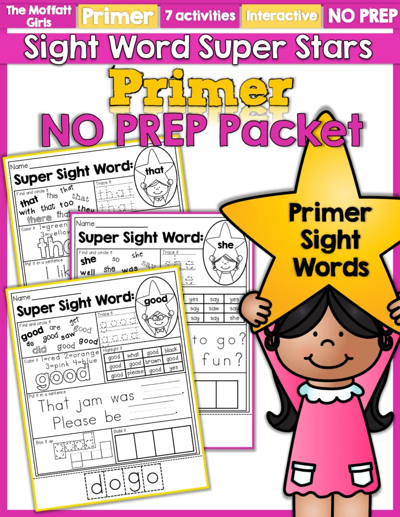 2自然拼读SightWords(启蒙阅读高频词）_幼小衔接全套_幼小衔接资料大全_幼小衔接资料1️⃣_017高频词翻翻卡500页_五个级别高频词SightWords练习纸​