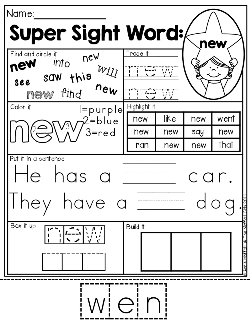 2自然拼读SightWords(启蒙阅读高频词）_幼小衔接全套_幼小衔接资料大全_幼小衔接资料1️⃣_017高频词翻翻卡500页_五个级别高频词SightWords练习纸​