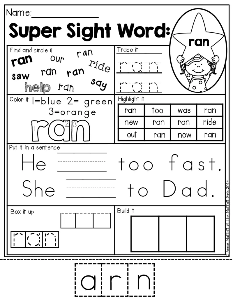 2自然拼读SightWords(启蒙阅读高频词）_幼小衔接全套_幼小衔接资料大全_幼小衔接资料1️⃣_017高频词翻翻卡500页_五个级别高频词SightWords练习纸​