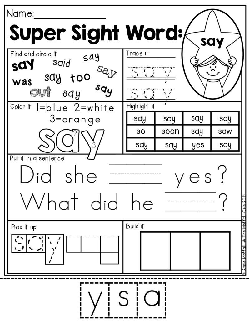 2自然拼读SightWords(启蒙阅读高频词）_幼小衔接全套_幼小衔接资料大全_幼小衔接资料1️⃣_017高频词翻翻卡500页_五个级别高频词SightWords练习纸​