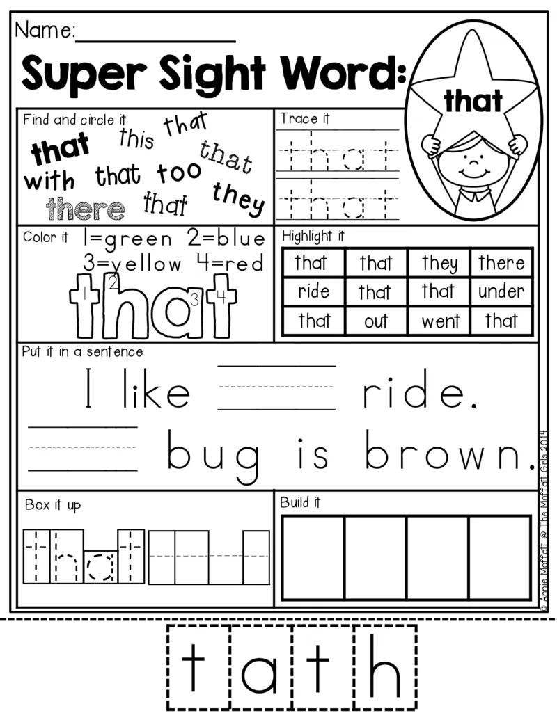 2自然拼读SightWords(启蒙阅读高频词）_幼小衔接全套_幼小衔接资料大全_幼小衔接资料1️⃣_017高频词翻翻卡500页_五个级别高频词SightWords练习纸​