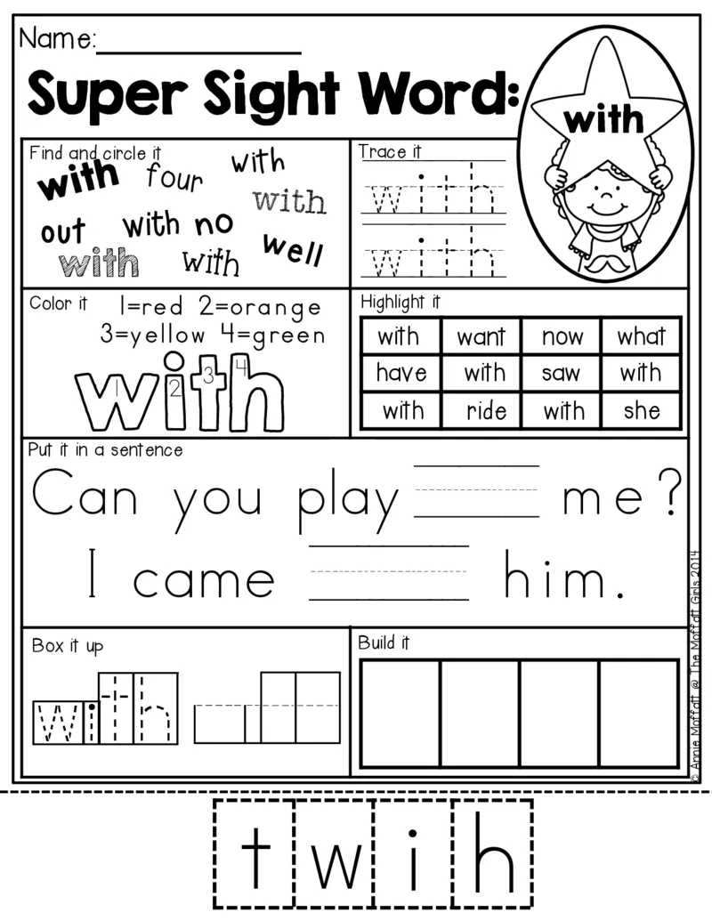 2自然拼读SightWords(启蒙阅读高频词）_幼小衔接全套_幼小衔接资料大全_幼小衔接资料1️⃣_017高频词翻翻卡500页_五个级别高频词SightWords练习纸​