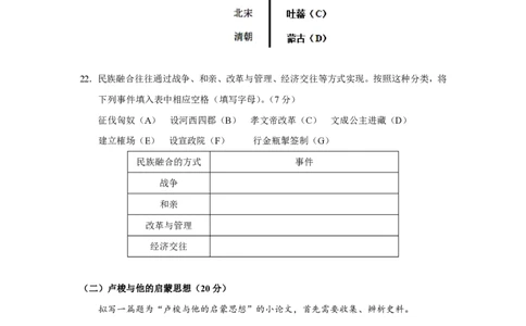 2017年高考历史试卷（上海）（空白卷）_历史历年高考真题_新&middot;PDF版2008-2025&middot;高考历史真题_历史（按试卷类型分类）2008-2025_自主命题卷&middot;历史（2008-2025）