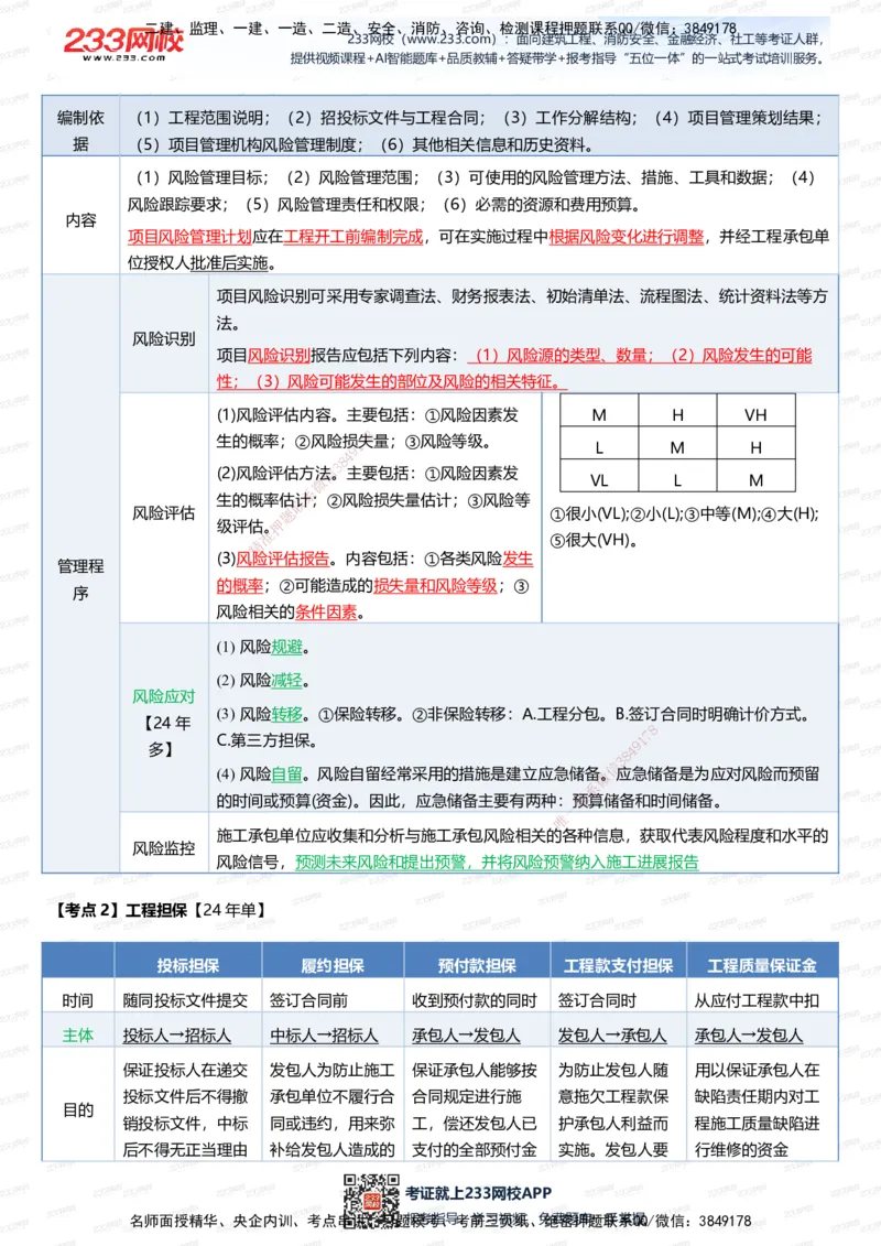 233-管理-四色笔记（全新升级&middot;共39页）_2026年一级建造师_2026年一建管理_2025年一建管理SVIP_01-精华文档✿电子教材✿历年真题_45-管理《模考大赛试卷+四色笔记》233