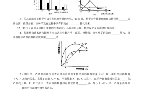 2015年高考生物试卷（山东）（空白卷）_生物历年高考真题_新&middot;Word版2008-2025&middot;高考生物真题_生物（按年份分类）2008-2025_2015&middot;高考生物真题