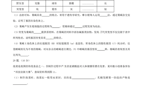 2015年高考生物试卷（广东）（空白卷）_生物历年高考真题_新&middot;PDF版2008-2025&middot;高考生物真题_生物（按年份分类）2008-2025_2015&middot;高考生物真题