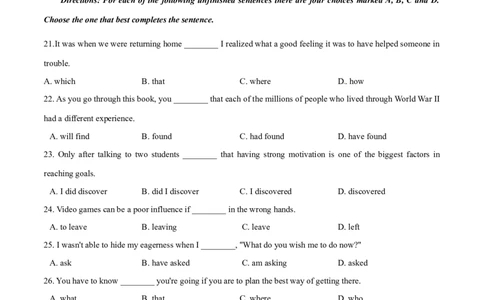 2015年高考英语试卷（湖南）（空白卷）_英语历年高考真题_新&middot;Word版2008-2025&middot;高考英语真题_英语（按年份分类）2008-2025_2015&middot;高考英语真题