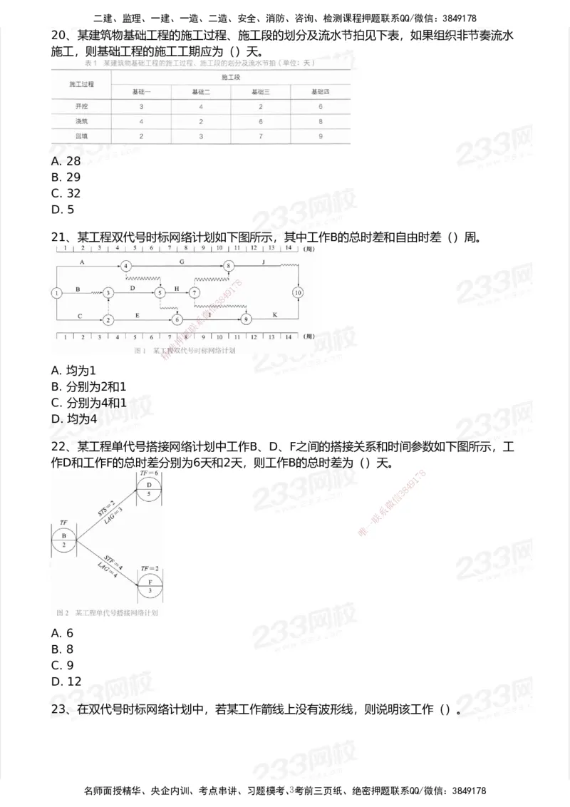 233-管理-模考大赛试卷7月全真模拟_2026年一级建造师_2026年一建管理_2025年一建管理SVIP_01-精华文档✿电子教材✿历年真题_45-管理《模考大赛试卷+四色笔记》233