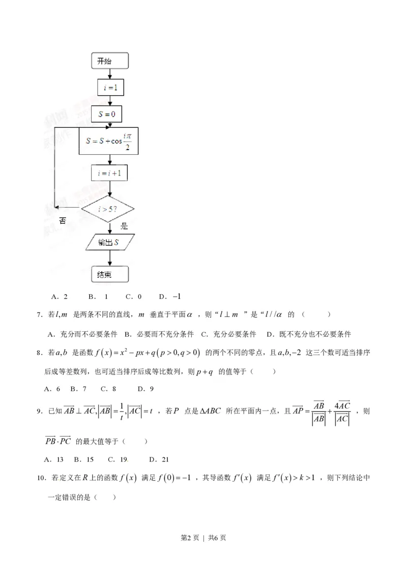 2015年高考数学试卷（理）（福建）（空白卷）_历年高考真题合集_数学历年高考真题_新&middot;PDF版2008-2025&middot;高考数学真题_数学（按省份分类）2008-2025_2012-2025&middot;（福建）数学高考真题
