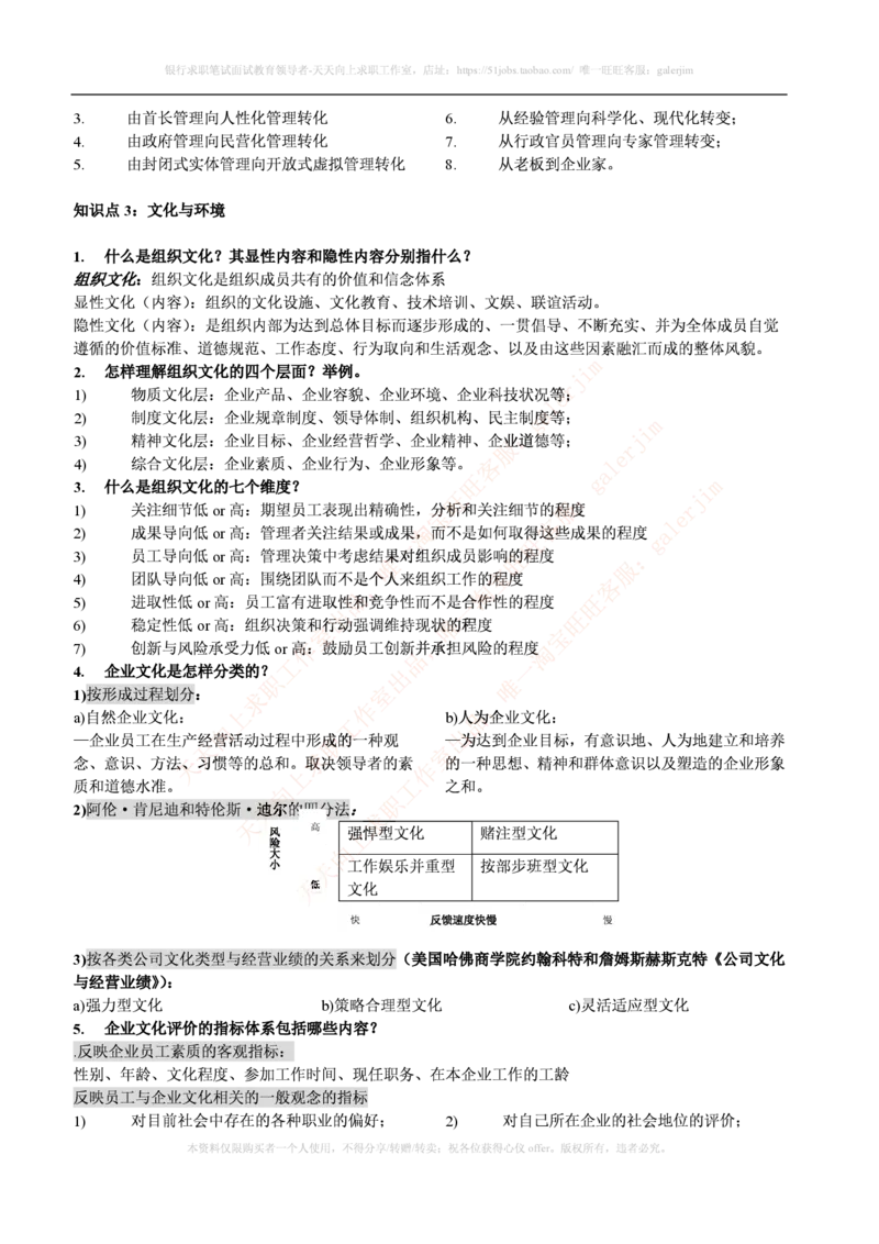 联通笔试知识点之--（市场类）管理学复习知识点讲义整理_2025春招题库汇总_通信运营商_集合_移动联通电信_移动+电信+联通_2020中国联通笔试系统复习资料_1中国联通知识点笔记资料