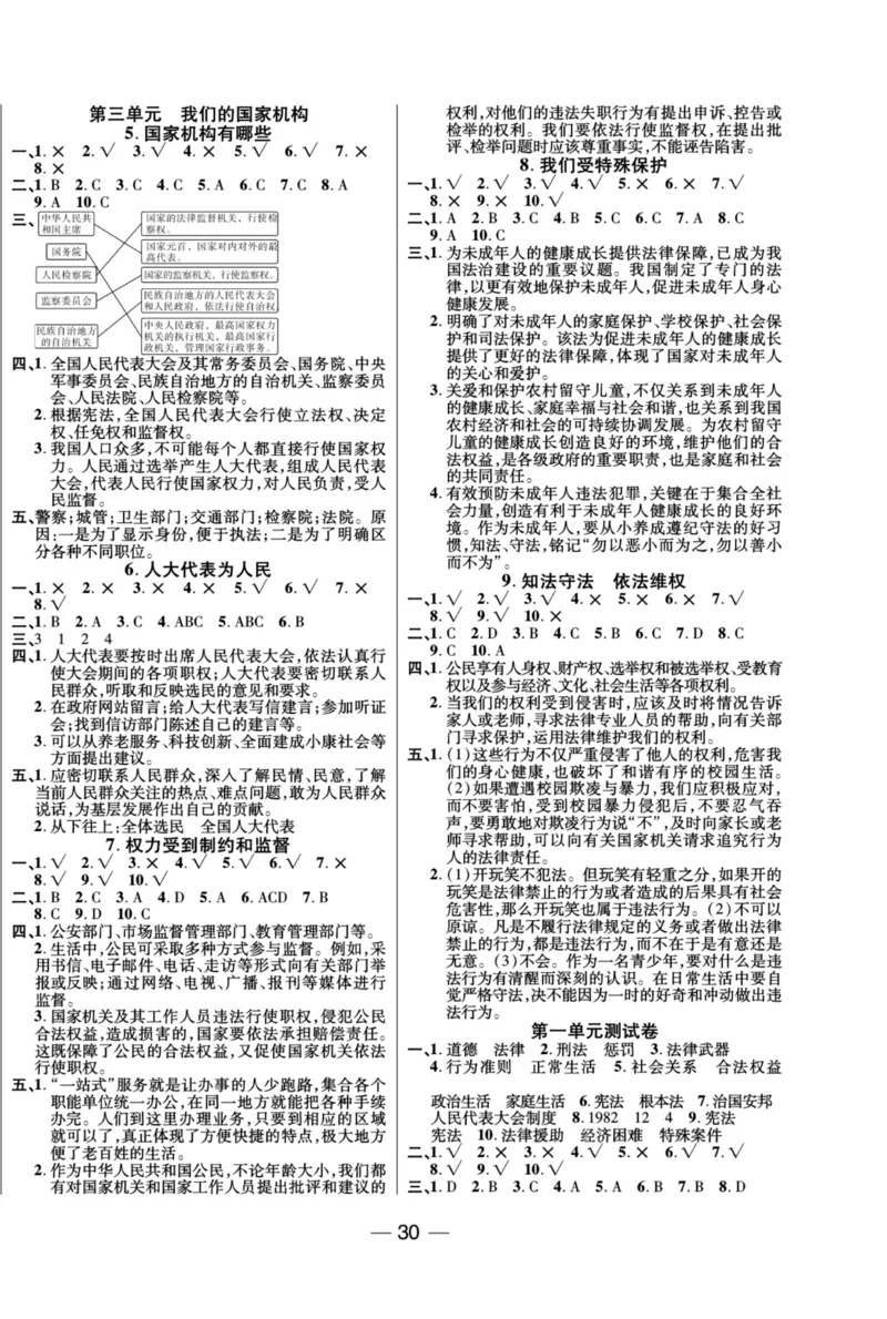 《夺冠新课堂》六年级上册道德与法治人教版_2024年人教版小学数学一二三四五六年级上册下册期中期末试a0747_小学全科《同步练习+精品试卷》打包下载（1-6年级单元月考期中期末试卷）