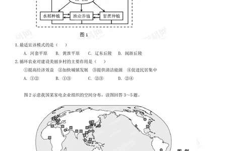 2013年高考地理试卷（福建）（空白卷）_地理历年高考真题_新&middot;PDF版2008-2025&middot;高考地理真题_地理（按试卷类型分类）2008-2025_自主命题卷&middot;地理（2008-2025）