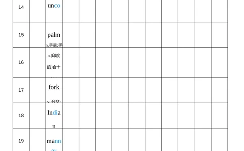 2026春人教版英语八下Unit6艾宾浩斯记忆_初中英语新版_最新人教版英语八年级下册_2026春新人教版八下（更新中）_04单词背诵默写8个表（全）