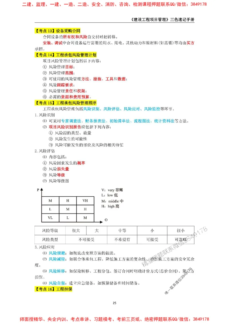 2025年一级建造师《建设工程项目管理》三色速记手册._2026年一级建造师_2026年一建管理_2025年一建管理SVIP_01-精华文档✿电子教材✿历年真题_27-管理《三色速记手册》SMR推荐