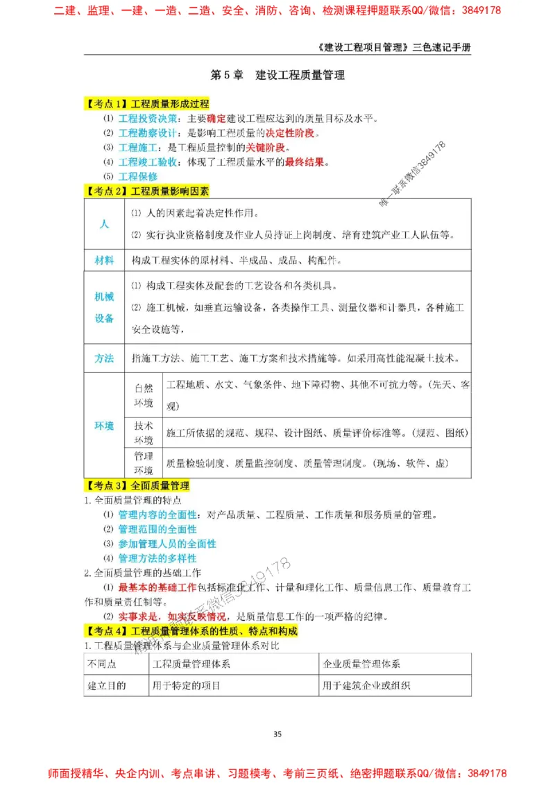 2025年一级建造师《建设工程项目管理》三色速记手册._2026年一级建造师_2026年一建管理_2025年一建管理SVIP_01-精华文档✿电子教材✿历年真题_27-管理《三色速记手册》SMR推荐