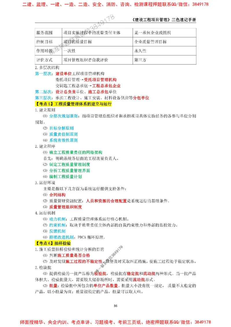 2025年一级建造师《建设工程项目管理》三色速记手册._2026年一级建造师_2026年一建管理_2025年一建管理SVIP_01-精华文档✿电子教材✿历年真题_27-管理《三色速记手册》SMR推荐
