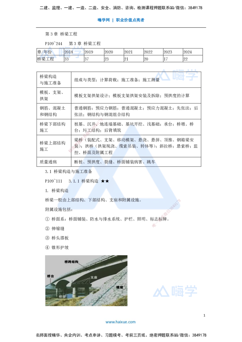 23.2025李昌春-名师精讲通关-第三章（23）桥梁构造与施工准备_2026年一级建造师_2026年一建公路_2025年一建公路SVIP_02-基础精讲✿高端面授✿深度强化_讲义