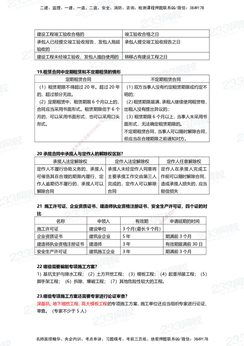 233-法规-致命30问_2026年一建法规_2025年一建法规SVIP_01-精华文档✿电子教材✿历年真题_50-法规《时间数字考点+致命30问》233
