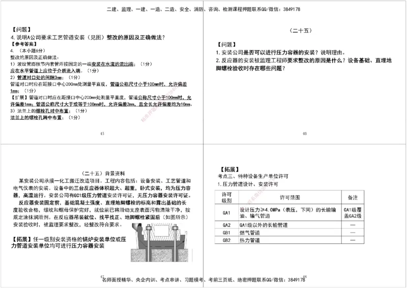 06.2025一建《机电》案例专项第六次课黑白打印版_2026年一级建造师_2026年一建机电_2025年一建机电SVIP_04-冲刺串讲✿考点强化✿小灶集训_28-机电《A计划案例专练》马明宇XT
