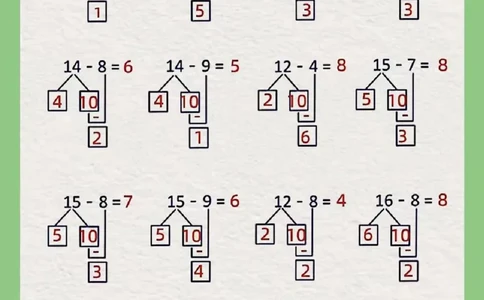 0017大班一年级必会凑十破十运算技巧8_幼小衔接数学