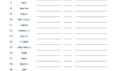 2025秋人教版八年级上册英语U7音标默单词单词默写_初中英语新版_最新人教版英语八年级上册_新版_初中英语8上新更新第三套可选择_10单词默写+字帖_单词表