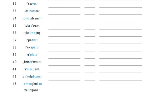 2025秋人教版八年级上册英语U7音标默单词单词默写_初中英语新版_最新人教版英语八年级上册_新版_初中英语8上新更新第三套可选择_10单词默写+字帖_单词表