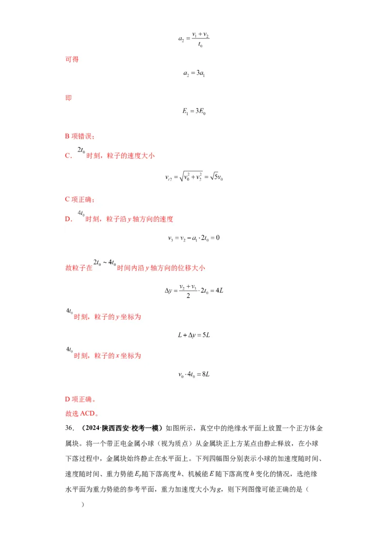 专题10图像问题60题专练（解析版）_2025高中物理模型方法技巧高三复习专题练习讲义_高考物理图像与方法