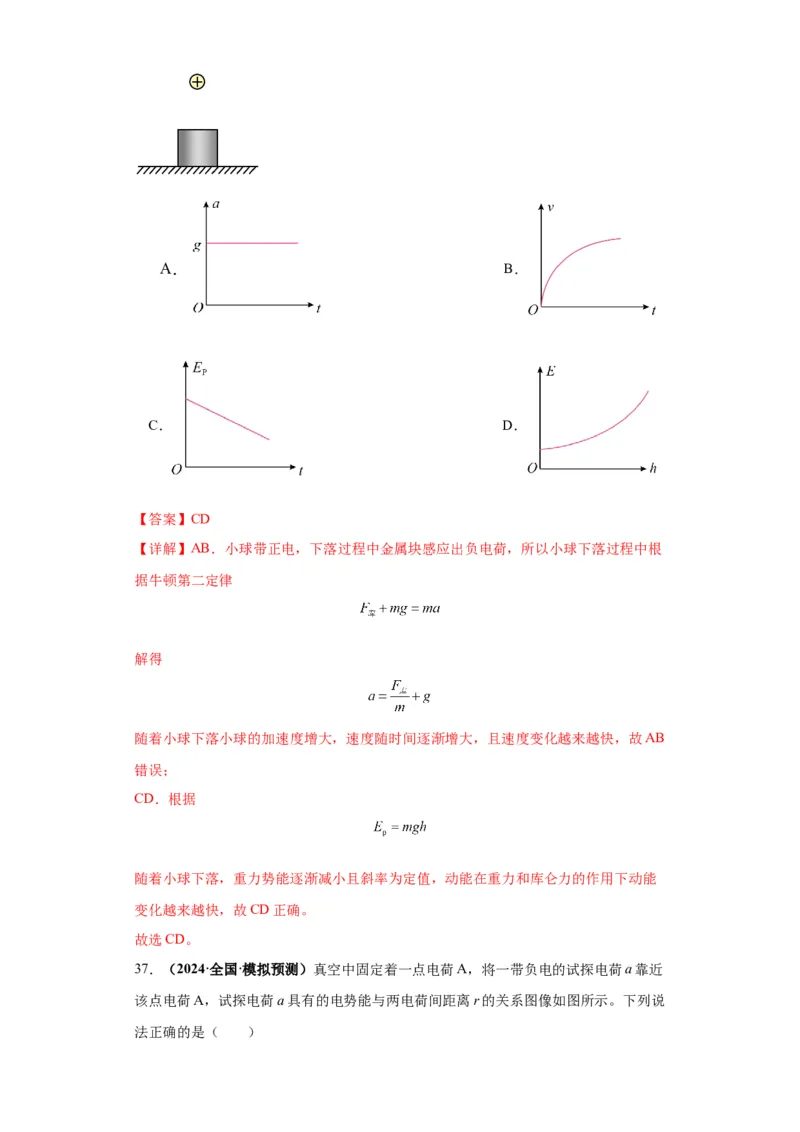 专题10图像问题60题专练（解析版）_2025高中物理模型方法技巧高三复习专题练习讲义_高考物理图像与方法