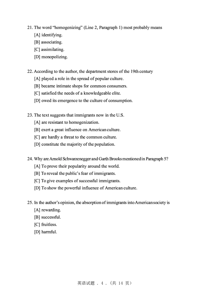 2006年考研英语真题（可复制、可搜索）(1)_❤️1.1980-2009年考研英语真题及解析(英语一二通用）_01、真题部分（英语一二通用）