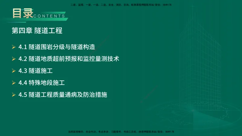 25年一建《公路实务》大V精讲第4章（100~101节）讲义在线版_2026年一级建造师_2026年一建公路_2025年一建公路SVIP_02-基础精讲✿高端面授✿深度强化_04.第4章隧道工程