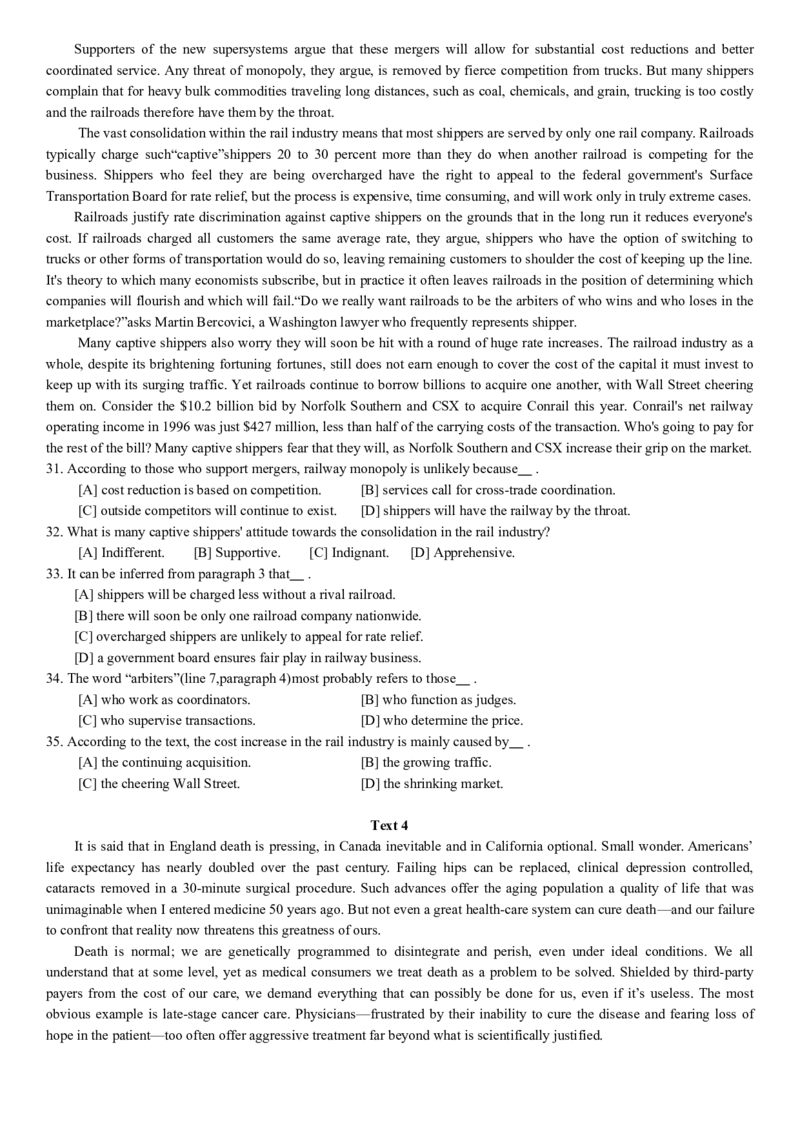 2003年历年考研英语真题_❤️1.1980-2009年考研英语真题及解析(英语一二通用）_01、真题部分（英语一二通用）_Word版