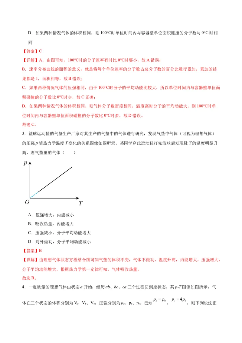 专题08热学中的图像（解析版）_2025高中物理模型方法技巧高三复习专题练习讲义_高考物理图像与方法