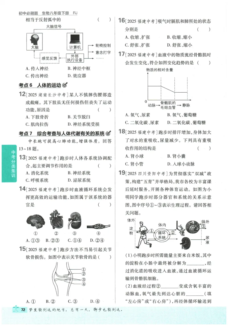 2026春《初中必刷题》生物RJ8下_2026春《初中必刷题》生物RJ8下