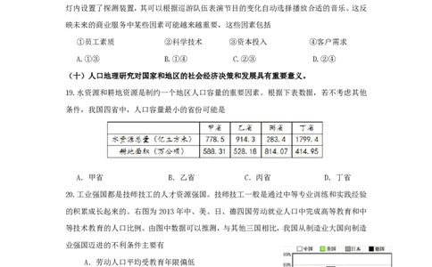 2016年高考地理试题（上海）（空白卷）_地理历年高考真题_新&middot;PDF版2008-2025&middot;高考地理真题_地理（按年份分类）2008-2025_2016&middot;地理高考真题