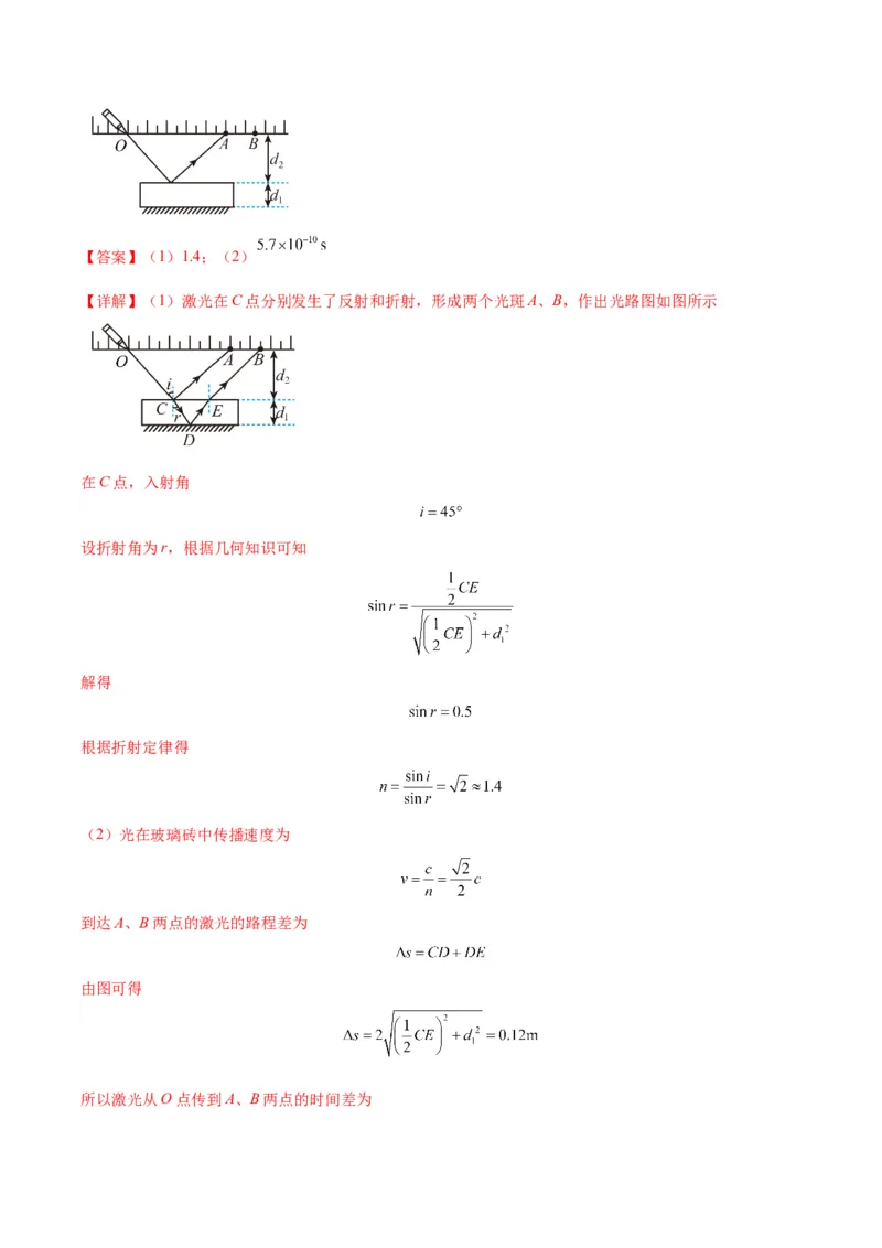 专题17光学常见模型特性及关键几何条件（解析版）_2025高中物理模型方法技巧高三复习专题练习讲义_高考物理热点模型