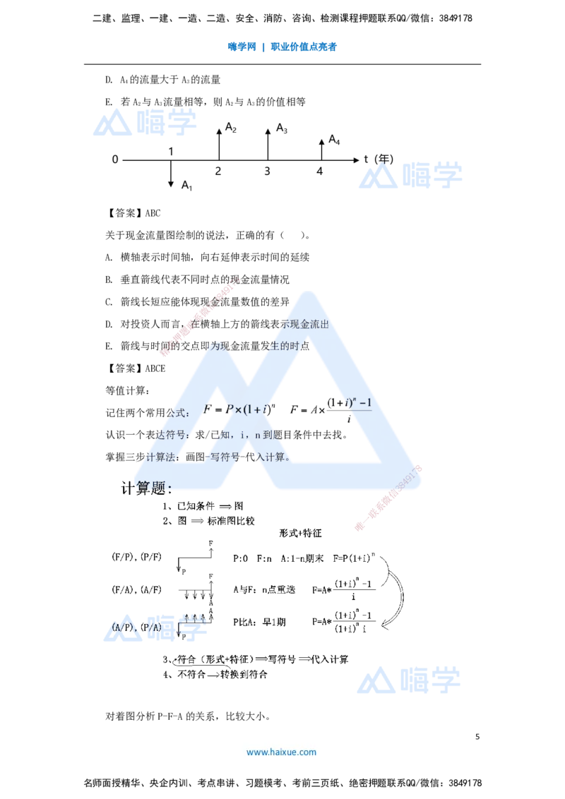01.2025徐蓉-名师冲刺特训-（1）第1章资金时间价值计算及应用_2026年一级建造师_2026年一建经济_2025年一建经济SVIP_04-冲刺串讲✿考点强化✿小灶集训_讲义