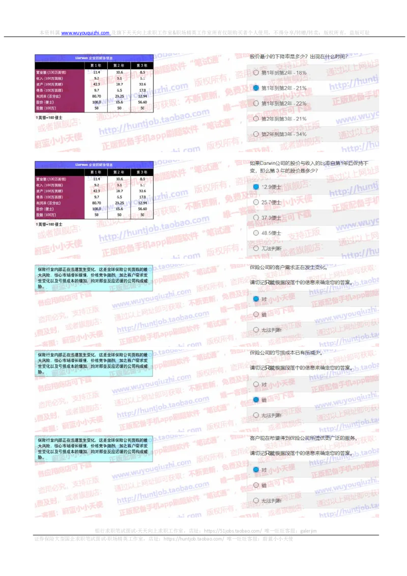 花旗银行2019招聘1031在线测试真题及答案_2025春招题库汇总_外资银行题库_23花旗_2019年历次OT真题及答案