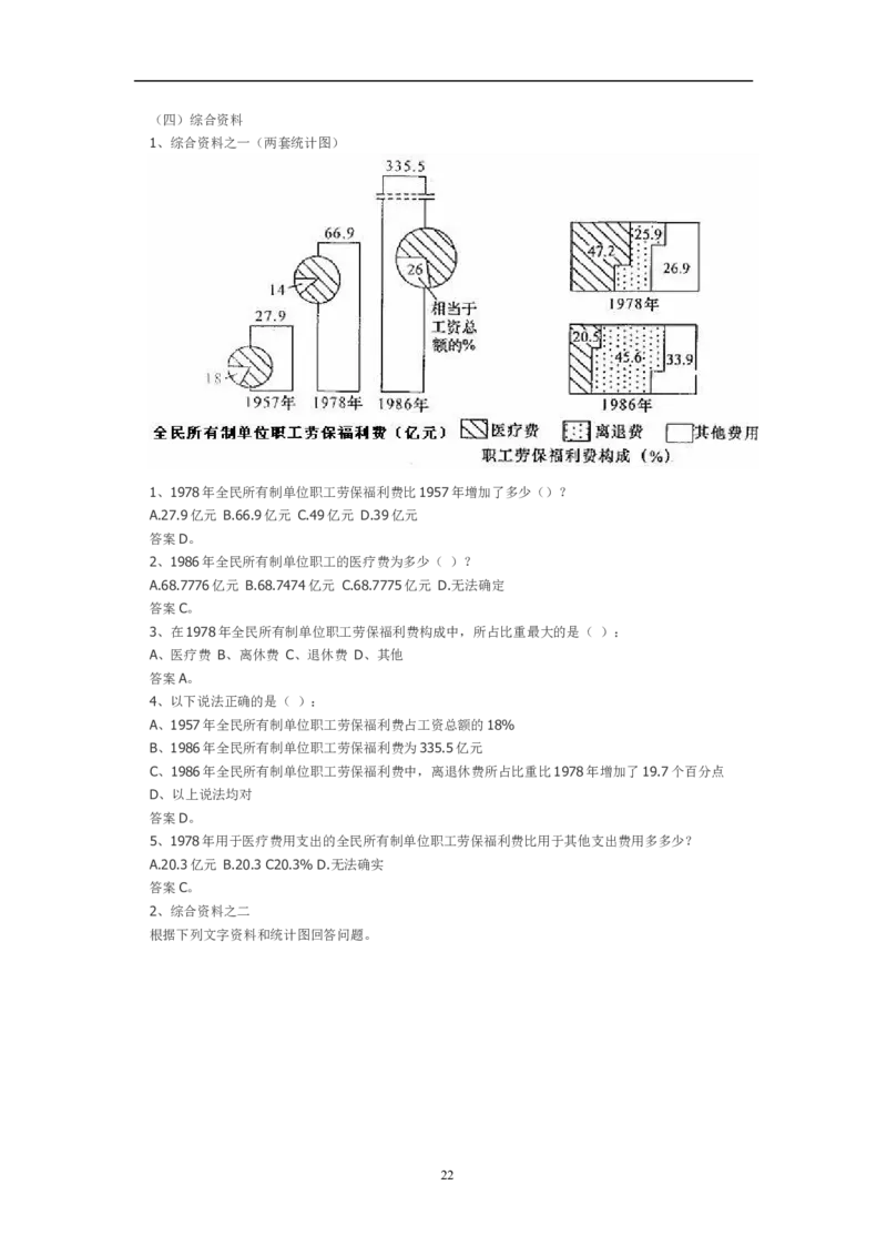 资料分析习题大全_三桶油_中石化笔试_中石化_2022中石化资料_中石化资料分析模块
