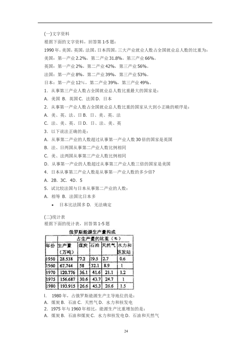 资料分析习题大全_三桶油_中石化笔试_中石化_2022中石化资料_中石化资料分析模块