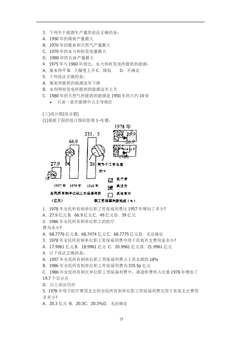 资料分析习题大全_三桶油_中石化笔试_中石化_2022中石化资料_中石化资料分析模块