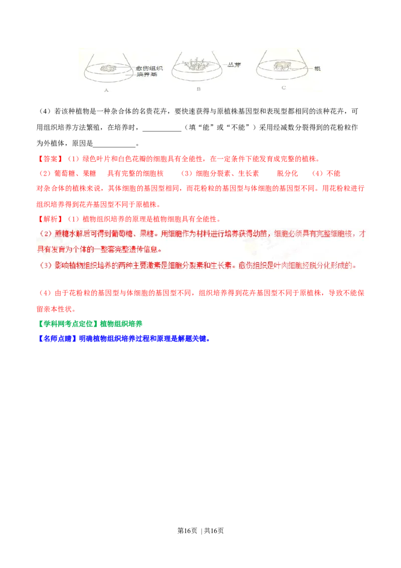 2017年高考生物试卷（海南）（解析卷）_生物历年高考真题_新&middot;Word版2008-2025&middot;高考生物真题_生物（按年份分类）2008-2025_2017&middot;高考生物真题
