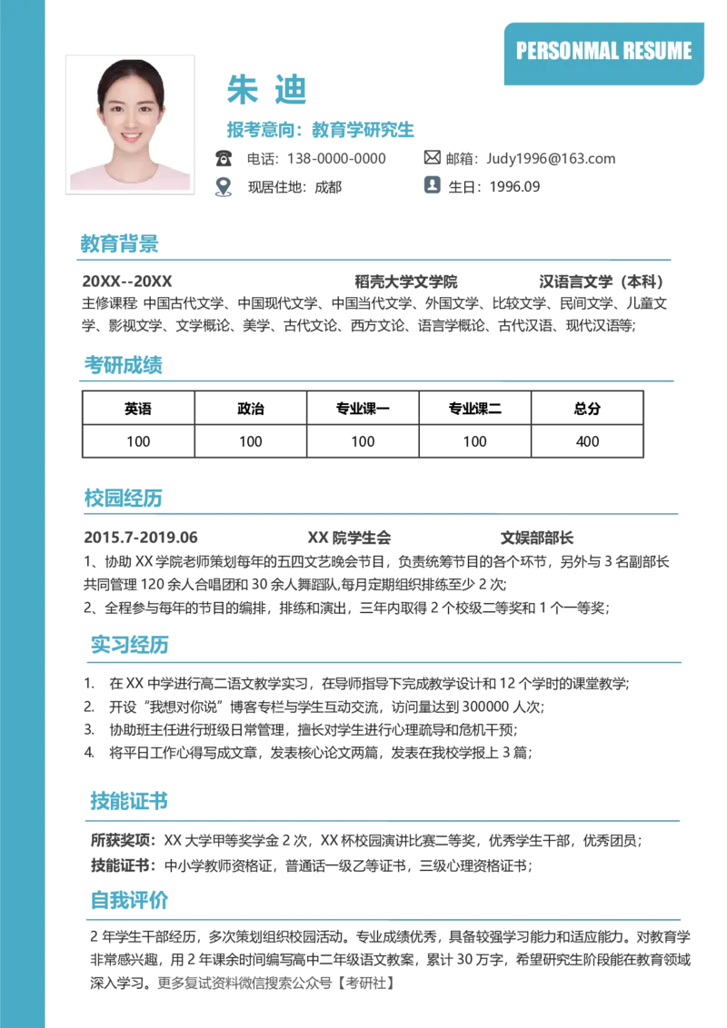 教育类_26考研复试_10考研复试资料25_2025考研复试简历124款_按专业分类