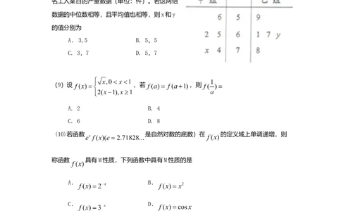 2017年高考数学试卷（文）（山东）（空白卷）_历年高考真题合集_数学历年高考真题_新&middot;Word版2008-2025&middot;高考数学真题_数学（按年份分类）2008-2025_2017&middot;高考数学真题
