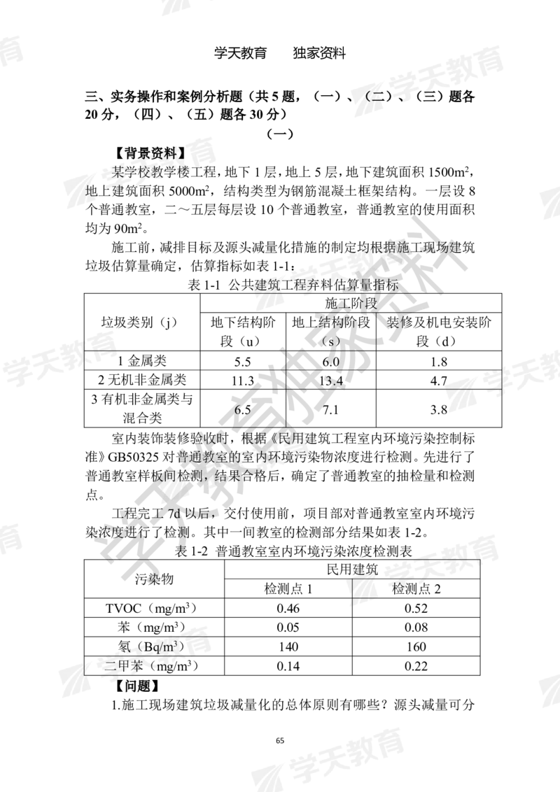 01.2025年一建《建筑》模拟卷1-模拟卷6_2026年一级建造师_2026年一建建筑_2025年一建建筑SVIP_04-冲刺串讲✿考点强化✿小灶集训_62-建筑《考前集训班》魏国安XT_--配套讲义--