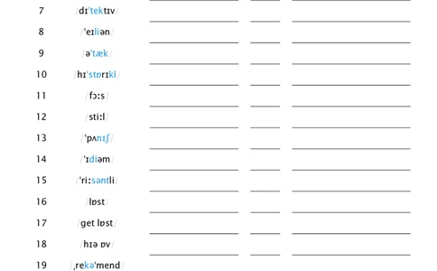 2026春人教版英语八下Unit7看音标默单词_初中英语新版_最新人教版英语八年级下册_2026春新人教版八下（更新中）_04单词背诵默写8个表（全）