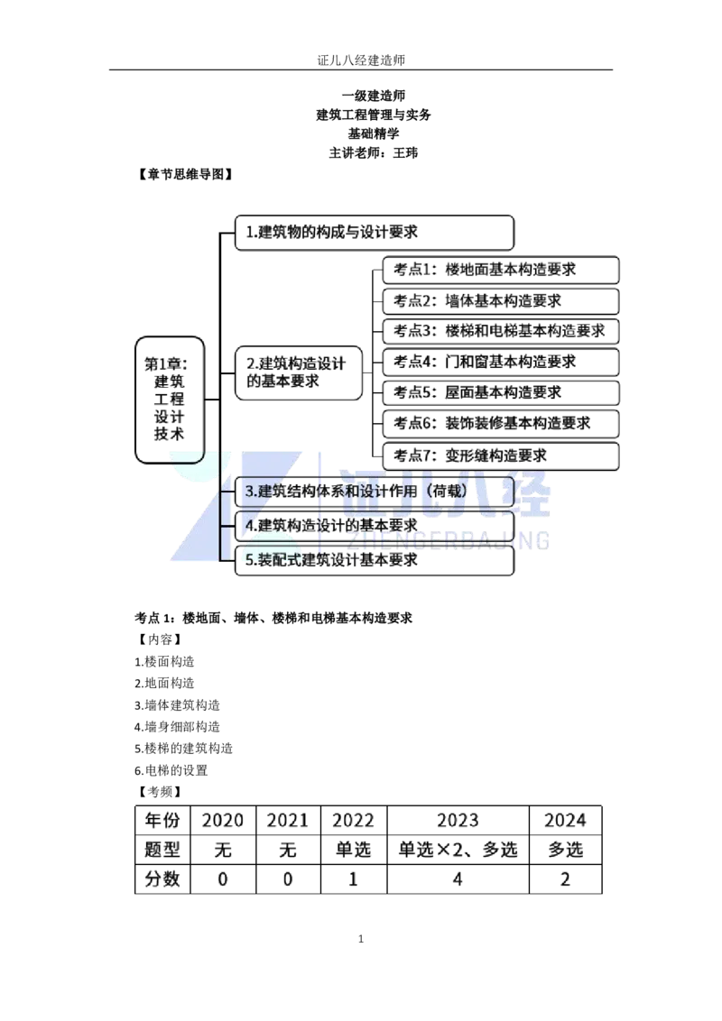 05-建筑构造设计的基本要求（楼地面、墙体、楼梯和电梯）_2026年一级建造师_2026年一建建筑_2025年一建建筑SVIP_02-基础精讲✿高端面授✿深度强化_讲义